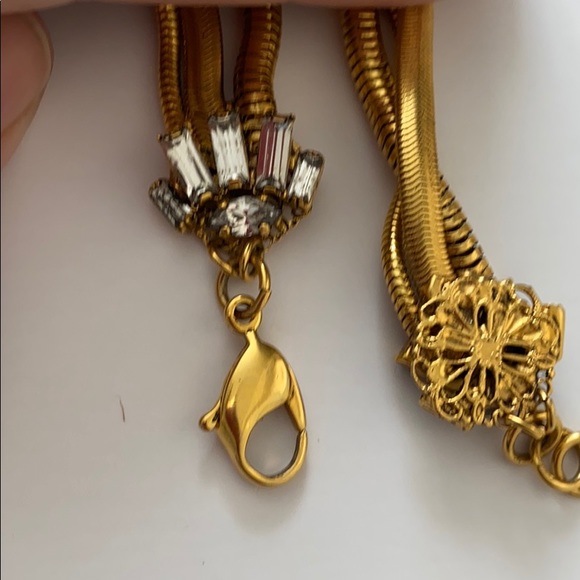 Erickson Beamon 22k plate crystal necklace - Picture 3 of 5